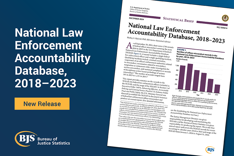 Image card of National Law Enforcement Accountability Database, 2018–2023