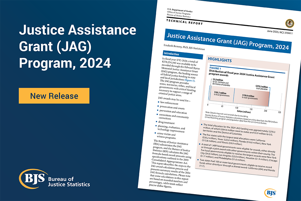 Justice Assistance Grant (JAG) Program, 2024 image card