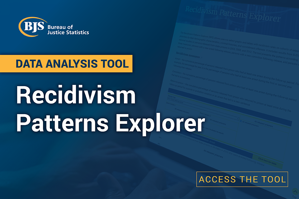 Recidivism Patterns Explorer (RPE) with data analysis tool bar